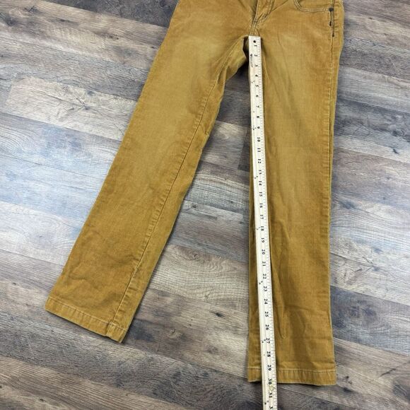 Prana Womens Corduroy Pants‎ Mustard Yellow 0 Retro Hippie y2k Boho - Picture 8 of 8